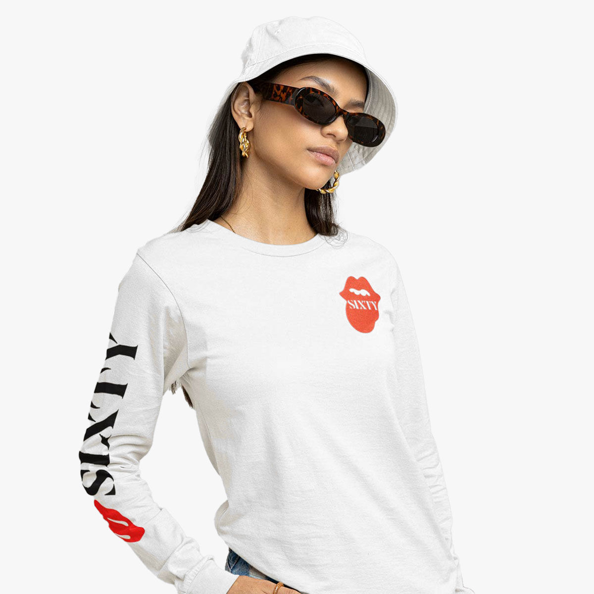 Rolling Stones Longsleeve T-Shirt in White | Online Rock Shop