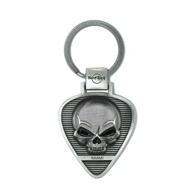 Skull Guitar Pick Keychain Skull Guitar Pick Keychain