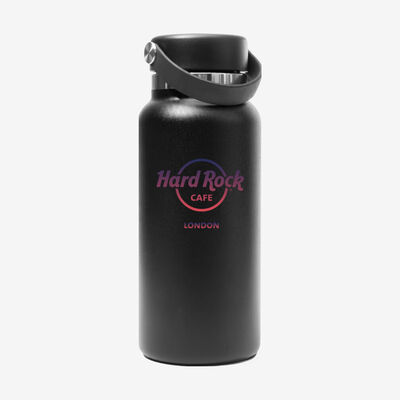 32oz Gradient Logo Water Bottle in Black