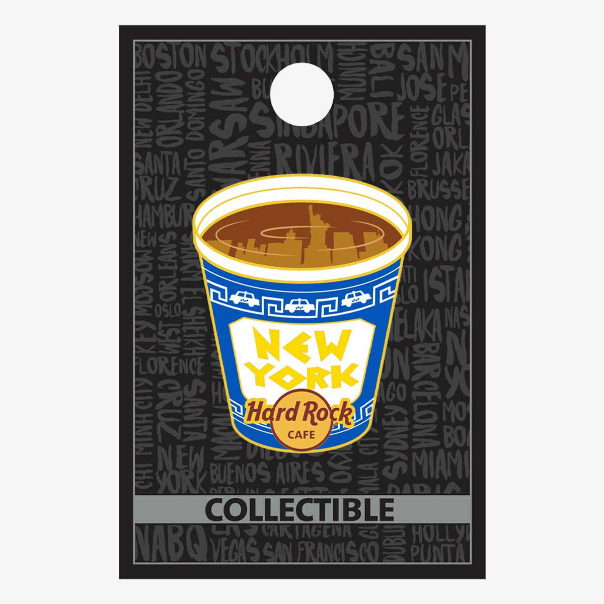 New York Coffee Cup Skyline Pin | Online Rock Shop