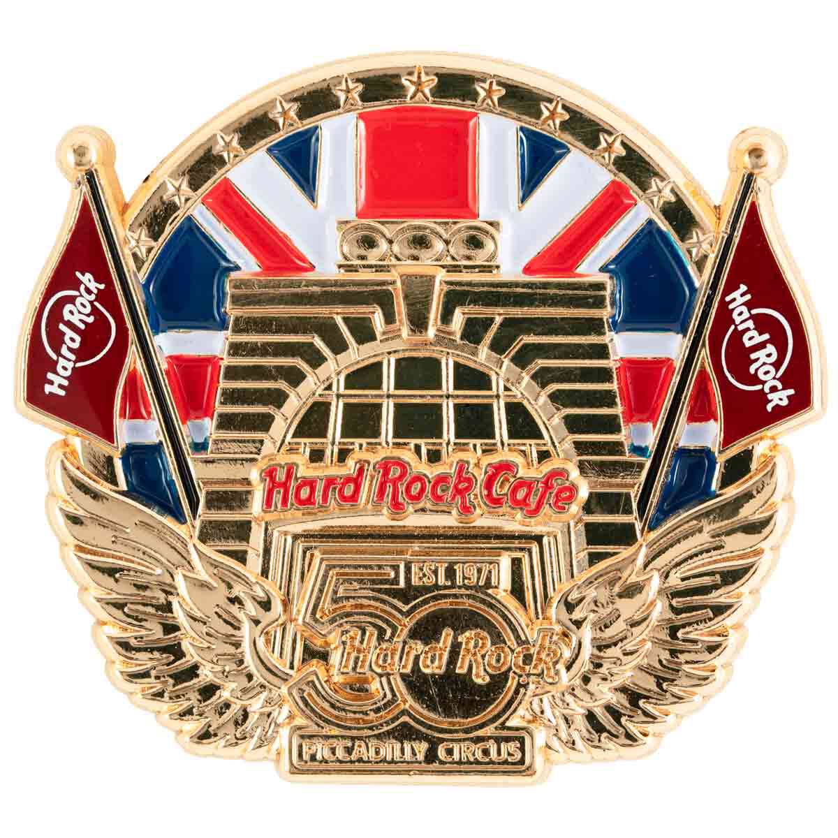 Hard Rock CAFE コースター 50th Anniversary Core Piccadilly Facade 3D Pin | Online Rock Shop