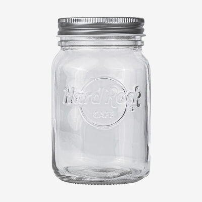 Logo Mason Jar with Straw Hole Lid Logo Mason Jar with Straw Hole Lid