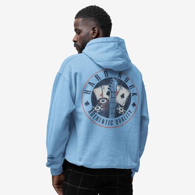 Casino Vintage Blue Zip Hoodie Casino Vintage Blue Zip Hoodie
