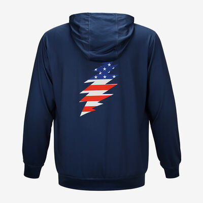 Grateful Dead US Blues Bolt UPF50 Hoodie in Navy Grateful Dead US Blues Bolt UPF50 Hoodie in Navy