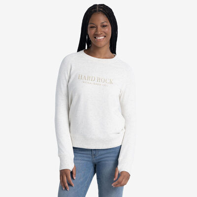 Cross Guitars Confetti Longsleeve Tee in Chalk White Cross Guitars Confetti Longsleeve Tee in Chalk White