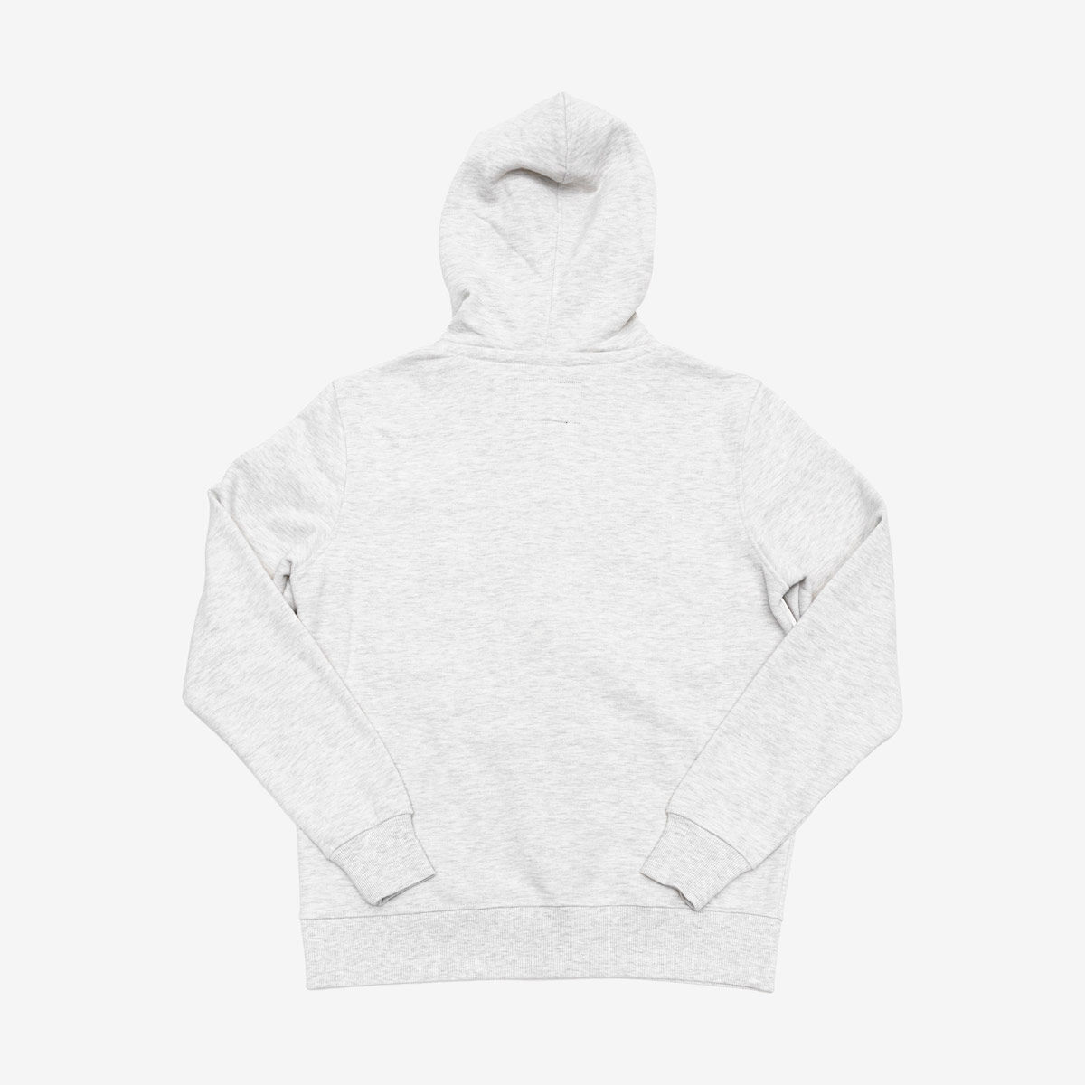 Chenille Logo Zip Hoodie In Oatmeal Heather