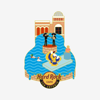 Collectible San Antonio Barge Guitar 2026 Pin