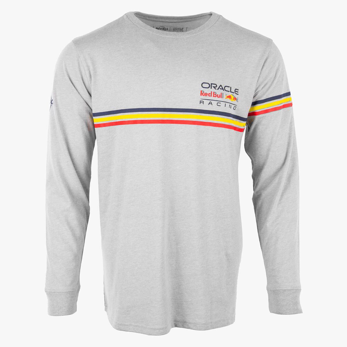 Oracle Red Bull Racing F1 Longsleeve Tee in Grey and 3 Stripes | Online  Rock Shop