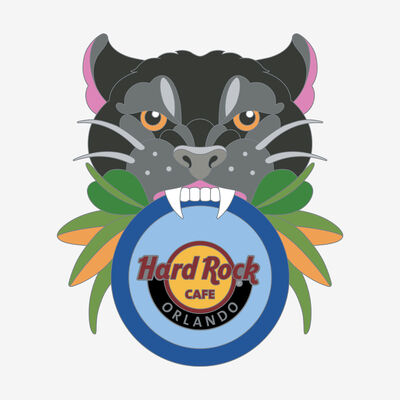 Limited Edition Orlando Neo Traditional Panther Pin