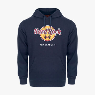 Adult Fit Classic Logo Hoodie in Navy Blue