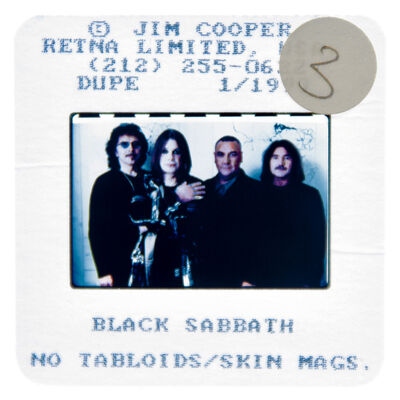 Black Sabbath Original 35MM Photograph in Boxed Acrylic Case