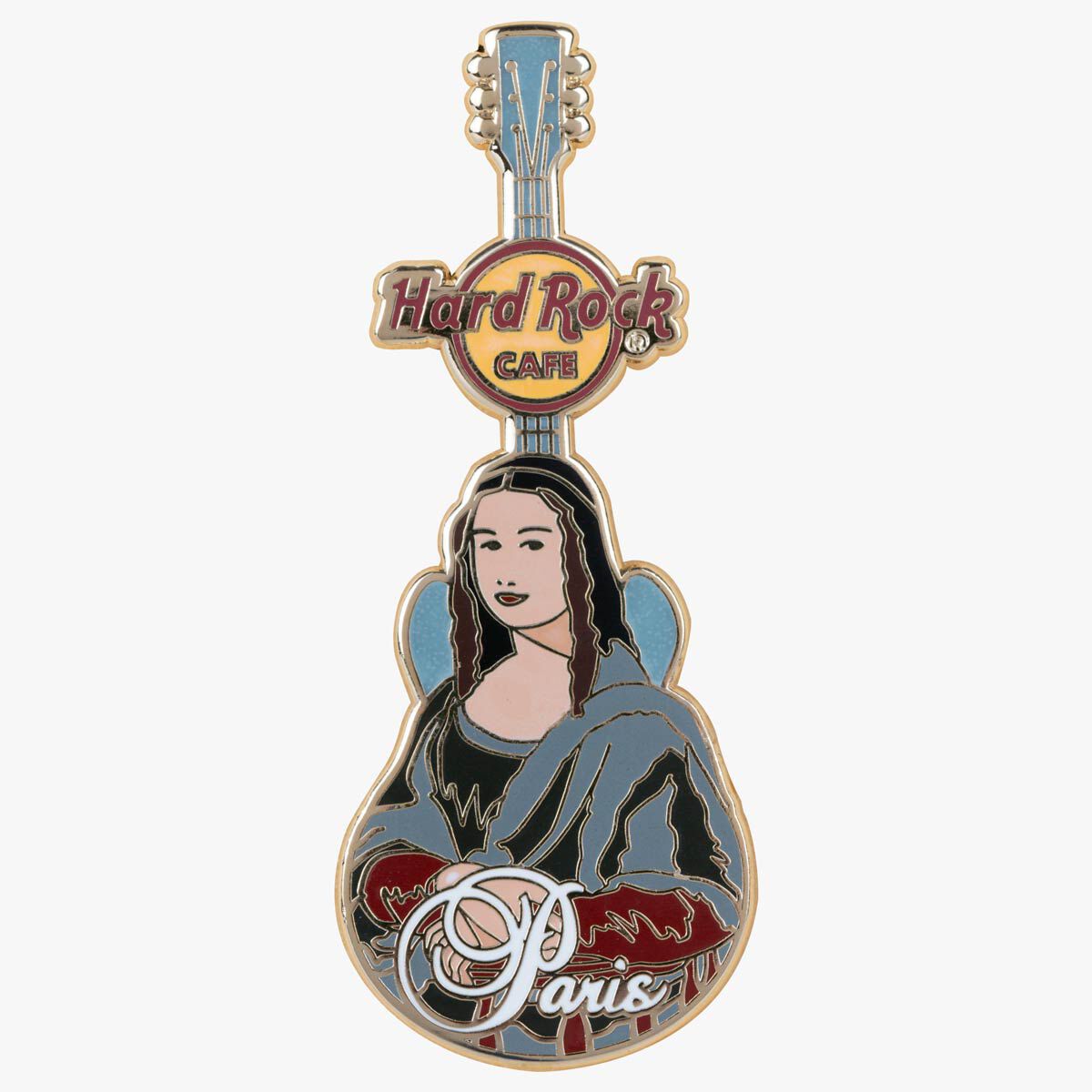 Paris Mona Lisa Guitar Pin | Online Rock Shop