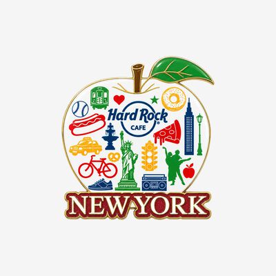 Collectible New York Big Apple Icon Pin