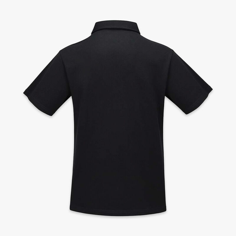 Grateful Dead Simple Bolt Pique Polo in Black Online Rock Shop