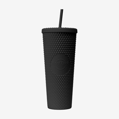 Pop of Color Tumbler with Straw in Black 24oz Pop of Color Tumbler with Straw in Black 24oz