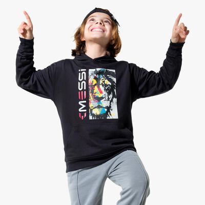 Messi x Hard Rock Youth Lion Hoodie in Black Messi x Hard Rock Youth Lion Hoodie in Black