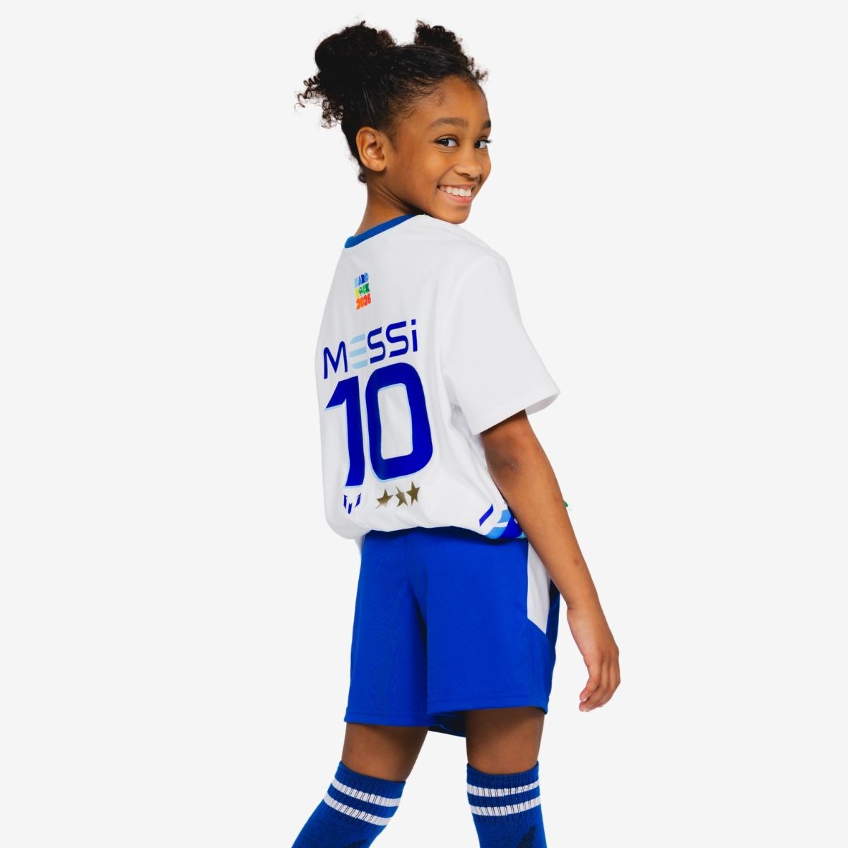 Hard Rock x Messi 2026 Youth Fit Tee in White | Online Rock Shop