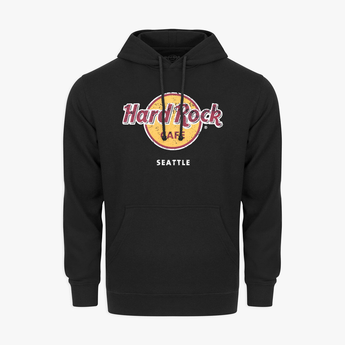 Hard Rock CAFE USA製　LA店　くすみブラック　ビッグロゴ　L Classic Logo Hoodie in Black | Online Rock Shop