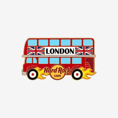 Collectible London Flaming Bus Pin