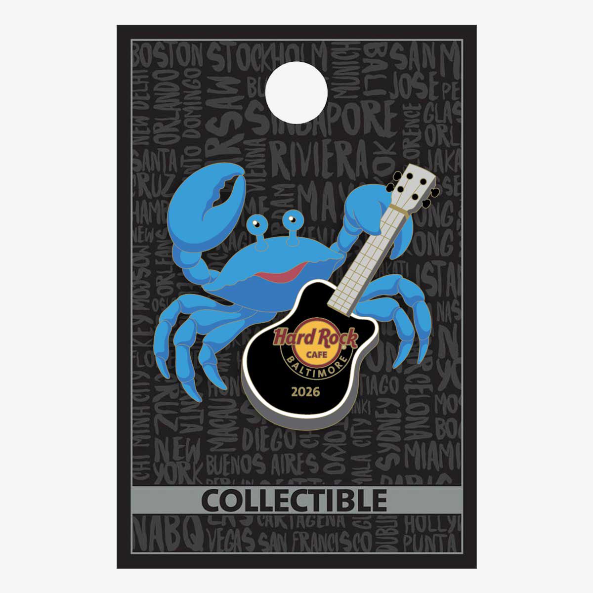 Hard Rock Baltimore Jammin Crab 2026 Collectible Pin | Online Rock