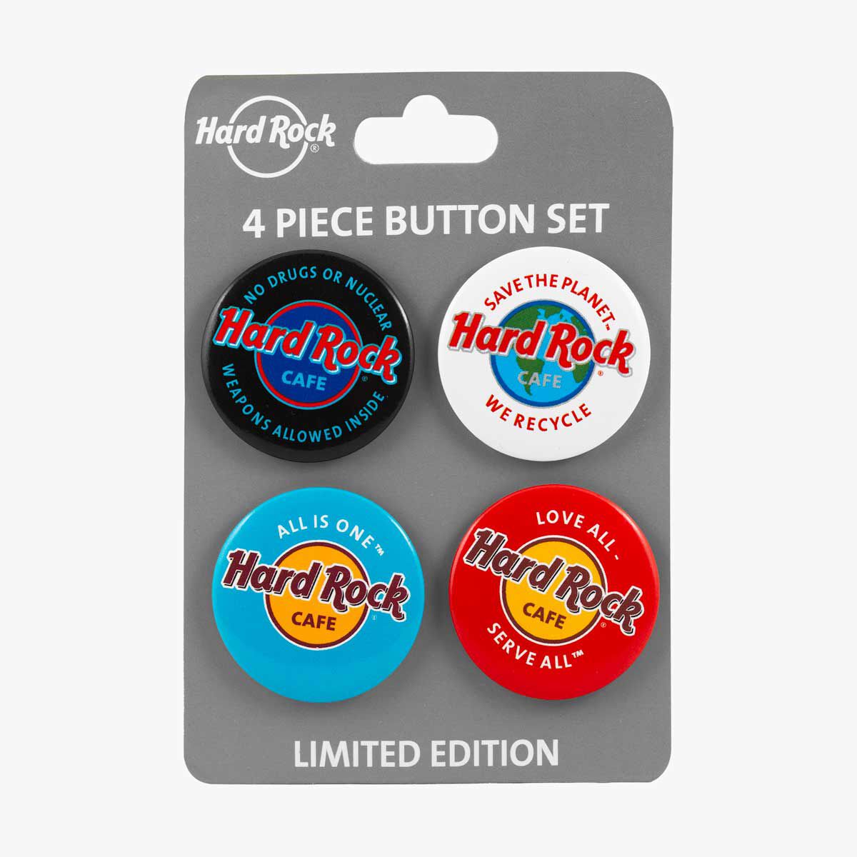 Limited Edition 4 Piece Button Set | Online Rock Shop