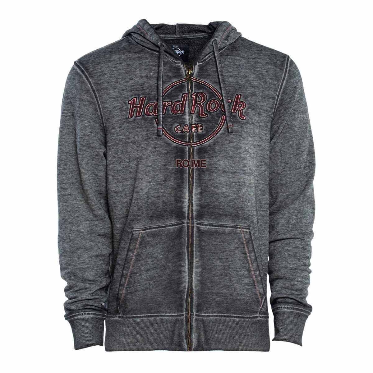 Double Burnout Zip Hoodie | Online Rock Shop