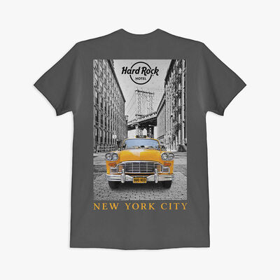Adult Fit New York Taxi Tee in Heavy Metal Adult Fit New York Taxi Tee in Heavy Metal