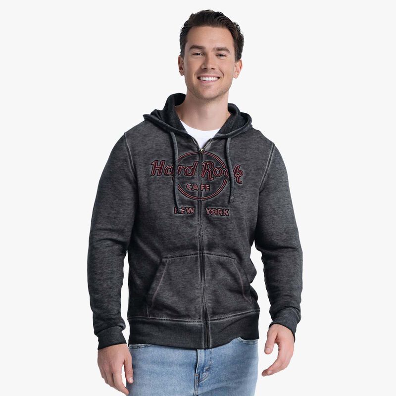 Double Burnout Zip Hoodie | Online Rock Shop