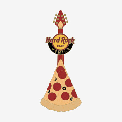 Limited Edition Venice Pizza Guitar Pin