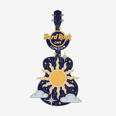 Celestial Sun Guitar Pin