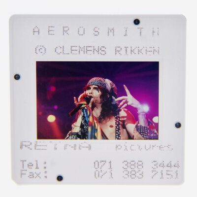 Aerosmith Original 35MM Photograph in Boxed Acrylic Case