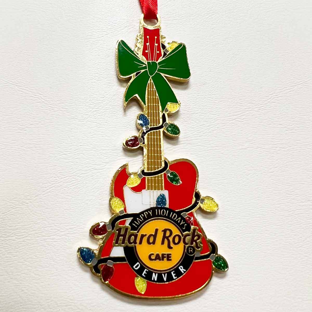 Hard Rock Red Guitar Collectible Ornament | Online Rock Shop