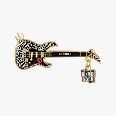 Limited Edition Leopard Guitar Pin