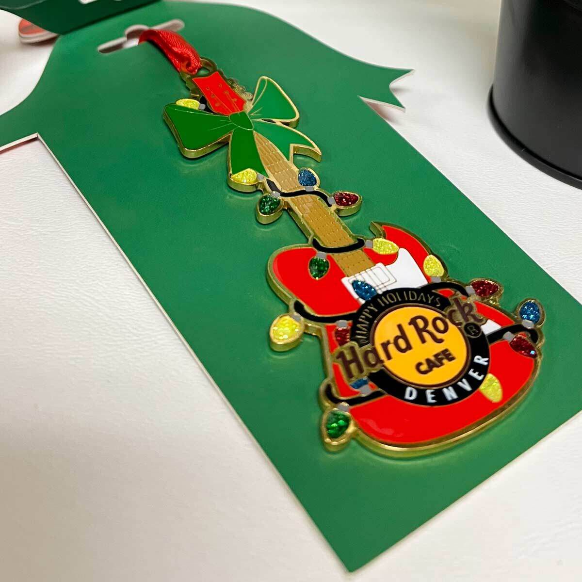 Hard Rock Red Guitar Collectible Ornament | Online Rock Shop
