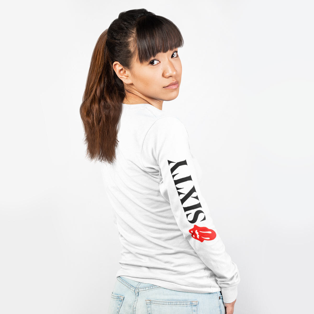 Rolling Stones Longsleeve T-Shirt in White