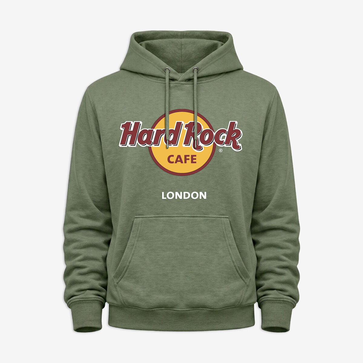Hard Rock Classic Logo High Def Fleece Hoodie in Olive | Online