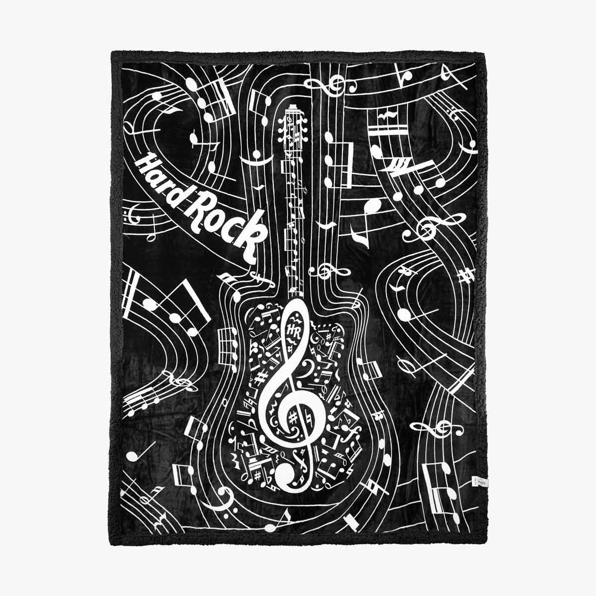 Guitar Music Note Blanket | Online Rock Shop
