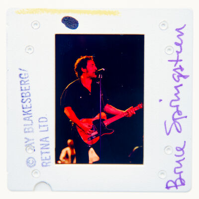 Bruce Springsteen Boxed Original 35MM Photograph in Acrylic Case