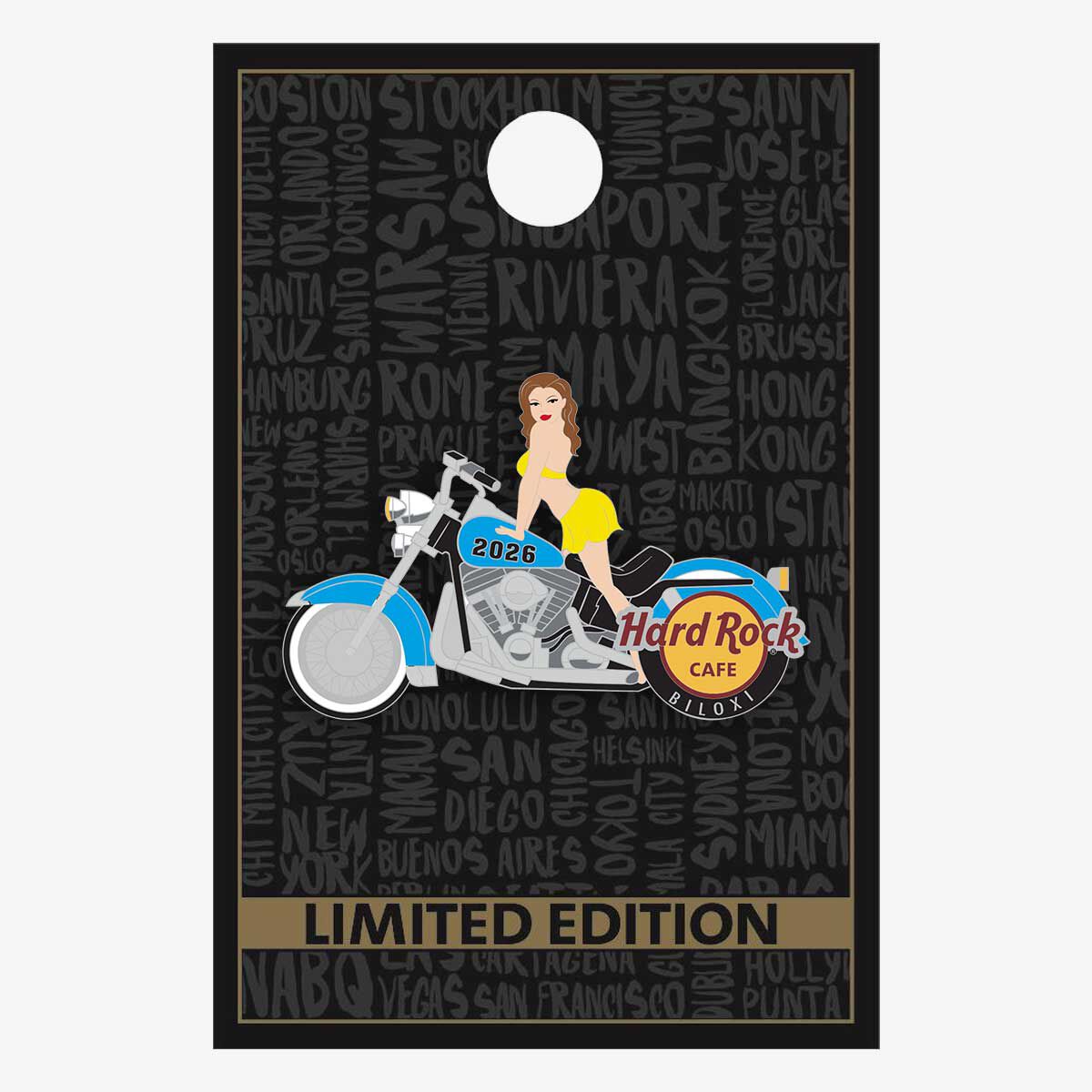 Hard Rock Cafe Biloxi Biker Babe 2026 Limited Edition Pin | Online