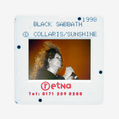 Black Sabbath Boxed Original 35MM Photgraph in Acrylic Case