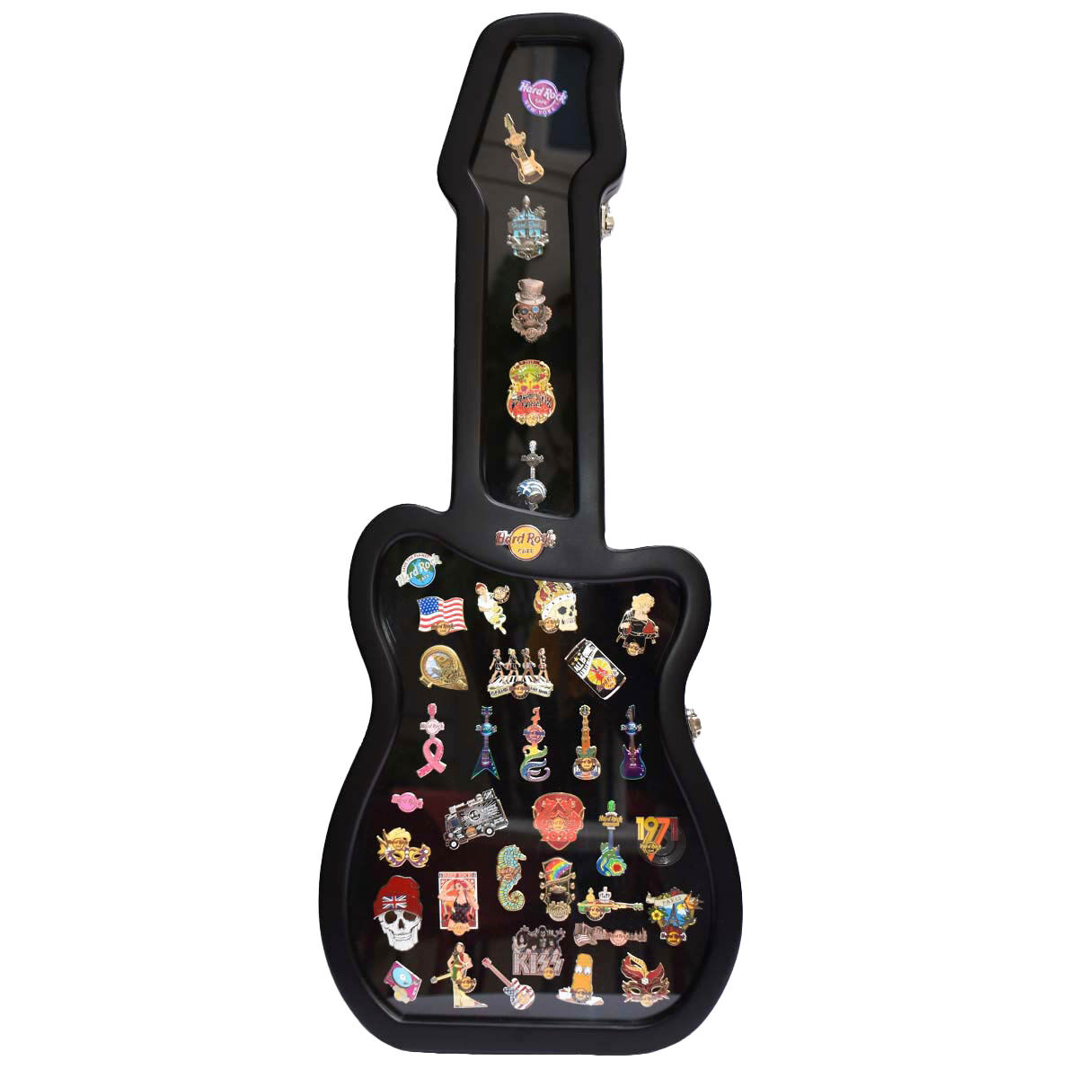 Rock guitar case top