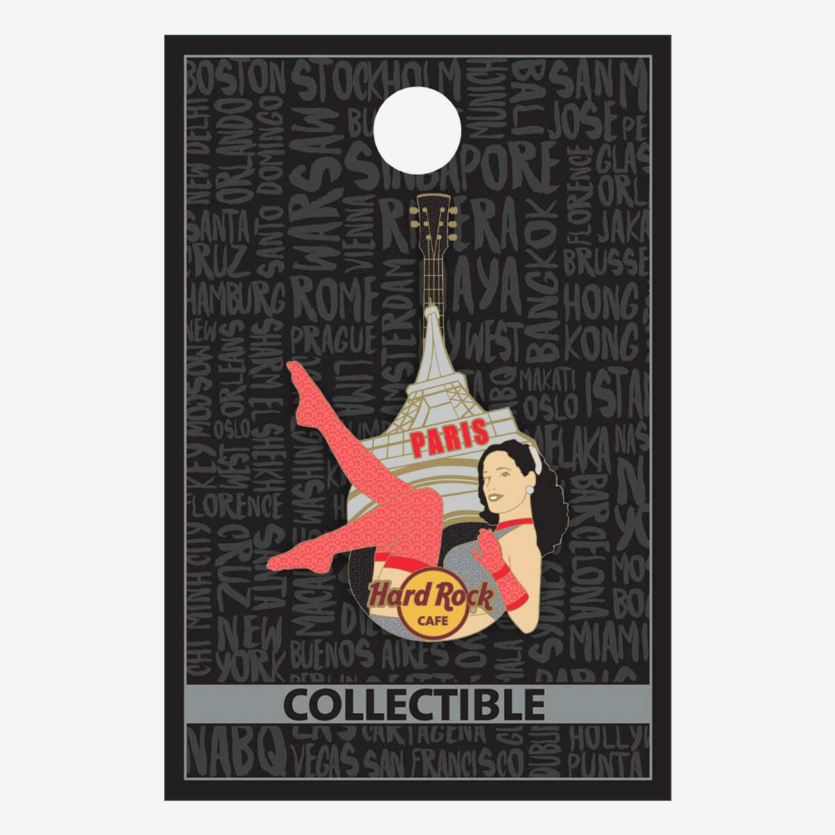Paris Burlesque Guitar Pin | Online Rock Shop