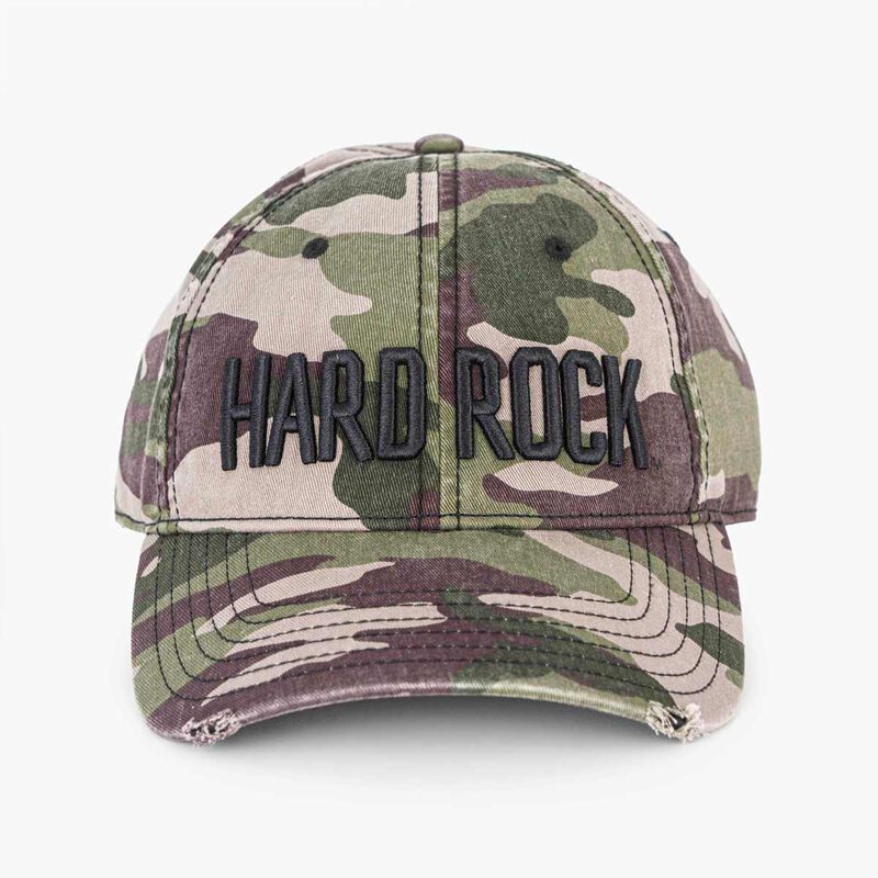 Camo Print Hat with 3D Logo Online Rock Shop