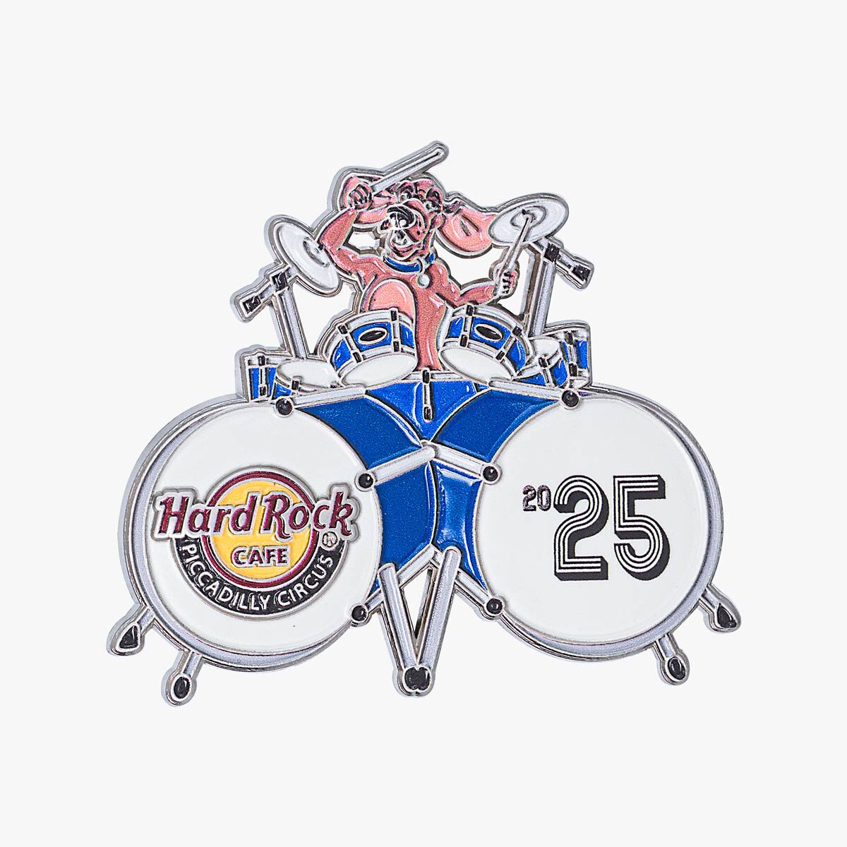 Limited Edition Piccadilly Circus 3D Drum Pin | Online Rock Shop