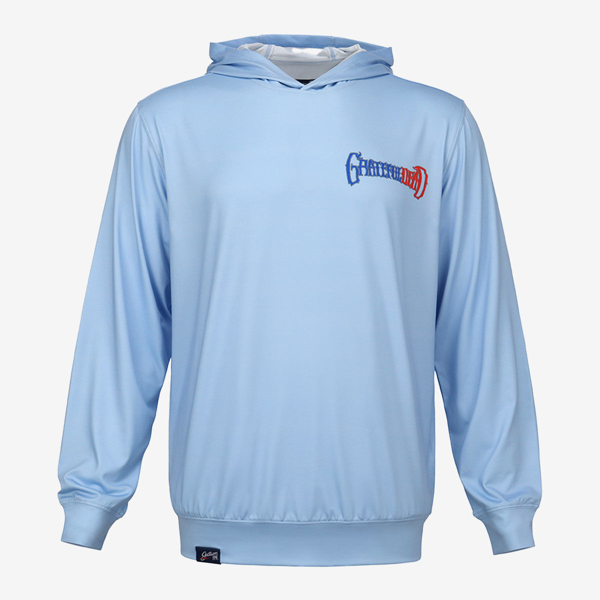 Grateful Dead Stealie UPF50 Hoodie in Light Blue