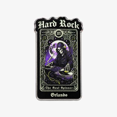Limited Edition Orlando Halloween Tarot Glow Card Pin