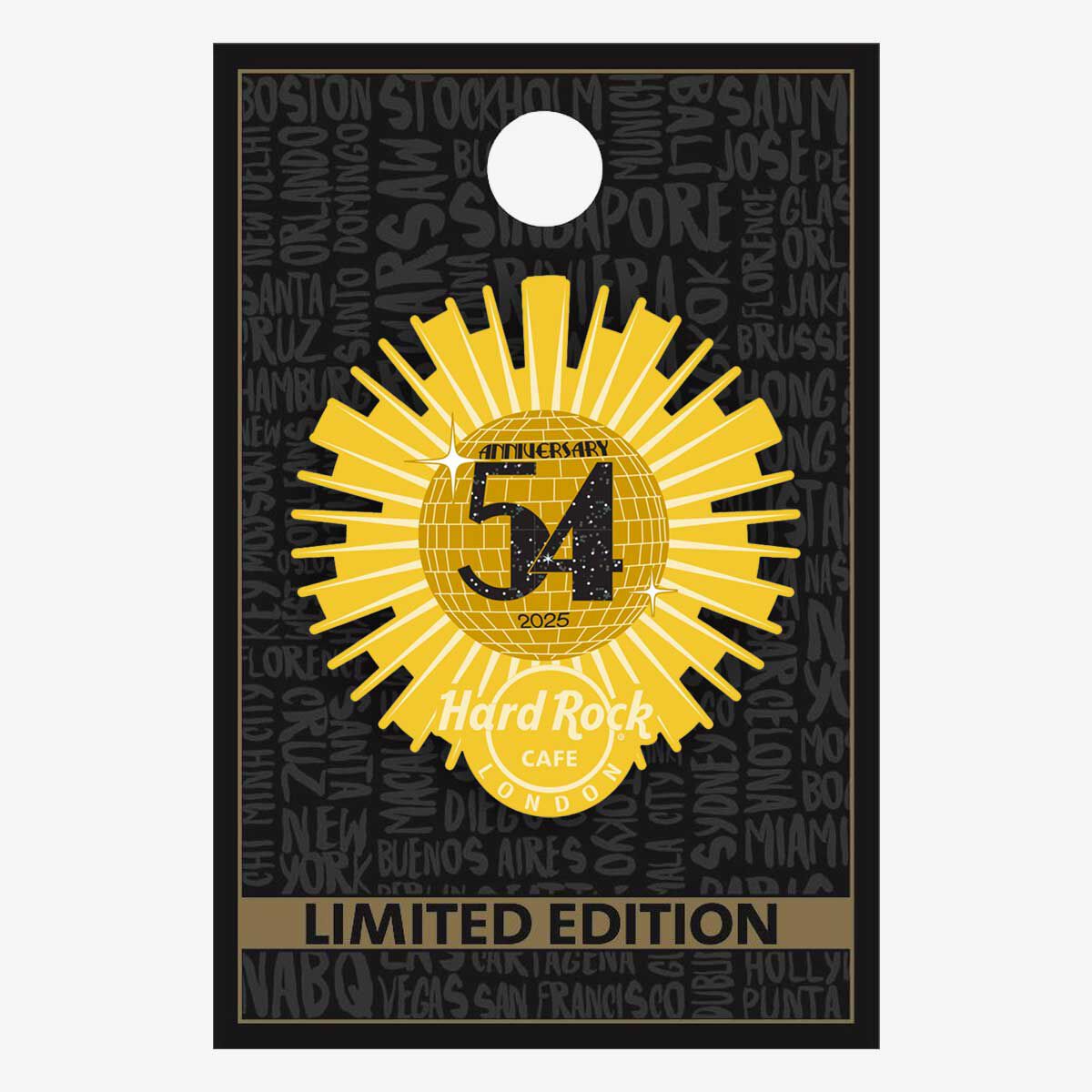 Limited Edition Hard Rock Cafe London 54th Anniversary Pin