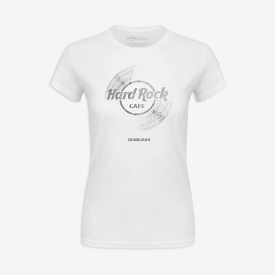 Women's Vinyl Logo Shortsleeve Crewneck Tee in White