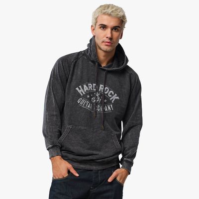Guitar Company Pullover with Skull Design in Vintage Black Guitar Company Pullover with Skull Design in Vintage Black