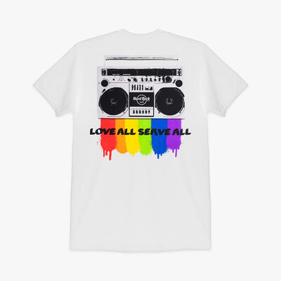 Boombox Pride Tee in White Boombox Pride Tee in White